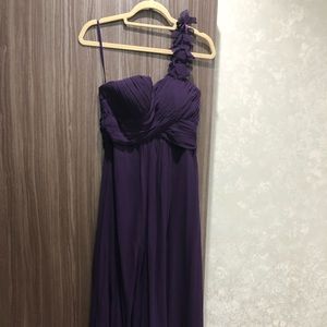 Purple bridesmaid dress